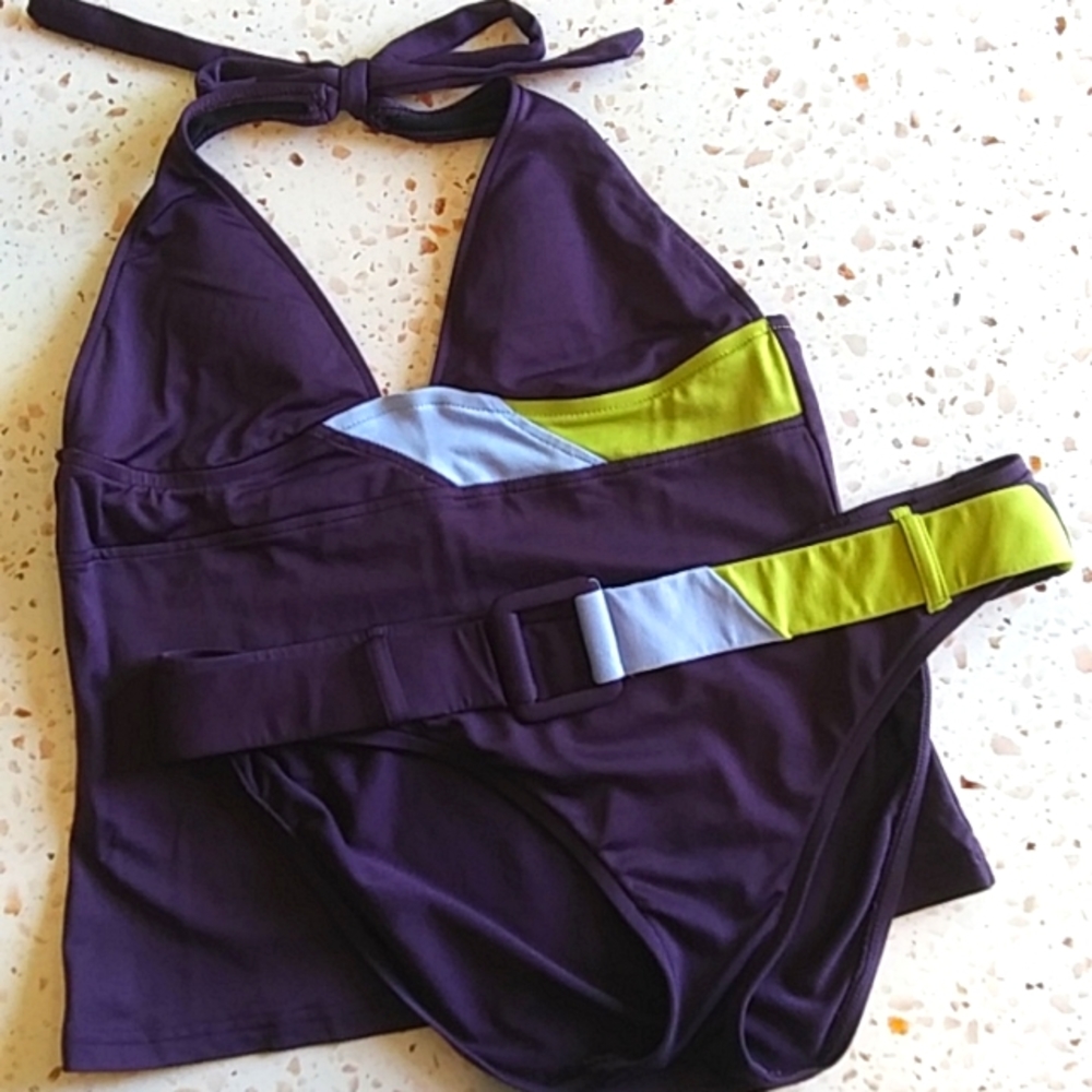 Mossimo | Tankini Two Piece Set | Top M Lower XL